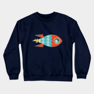 Spaceship Cat Crewneck Sweatshirt